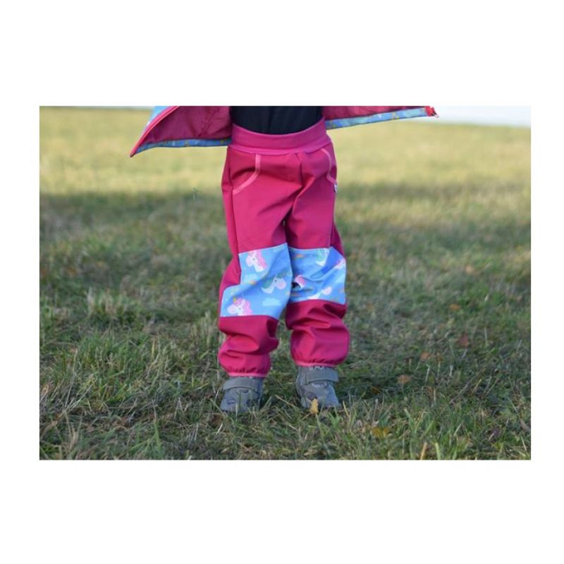 Green Baby - Softshell Hosen Unicorn blau