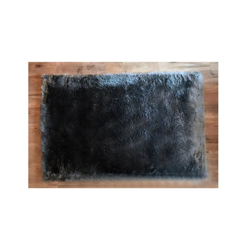 Kroma Carpets - Kunstlammfell Rechteck grau