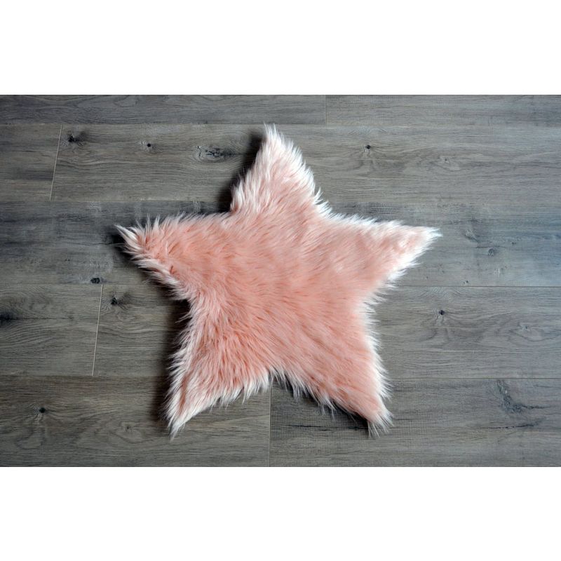 Kroma Carpets - Kunstlammfell Stern pfirsich