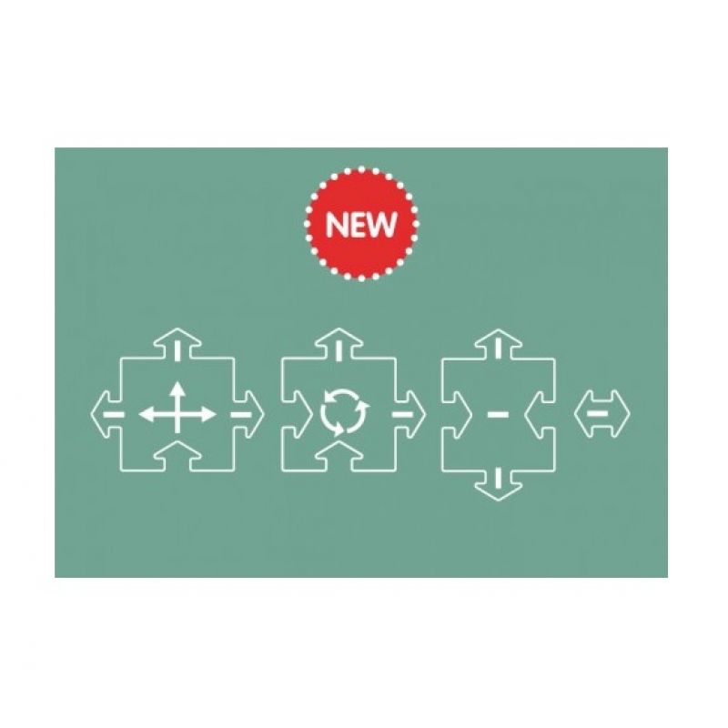 Waytoplay - Kreuzungen positiv / negativ Erweiterungsset 4teilig