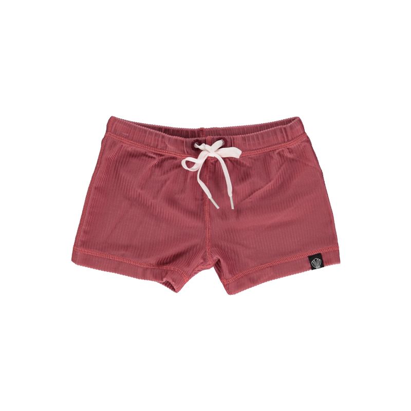 Beach & Bandits - UV Badeshorts Ribbed Garnet Bordeaux