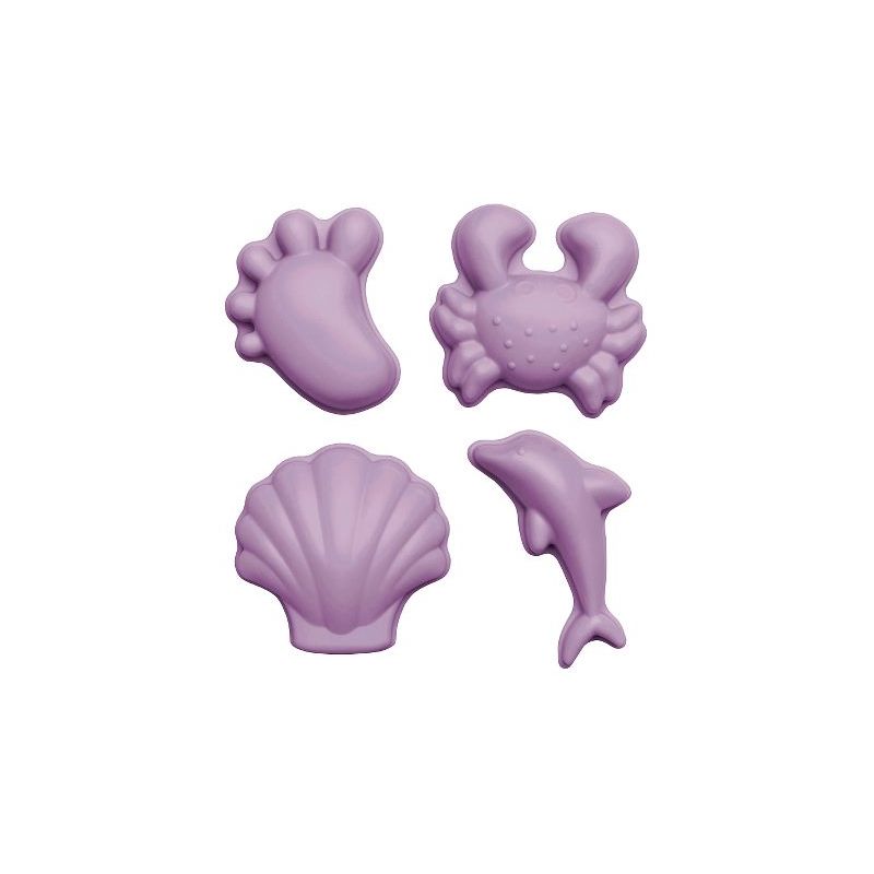 Scrunch - 4er Set Sandförmchen Purple