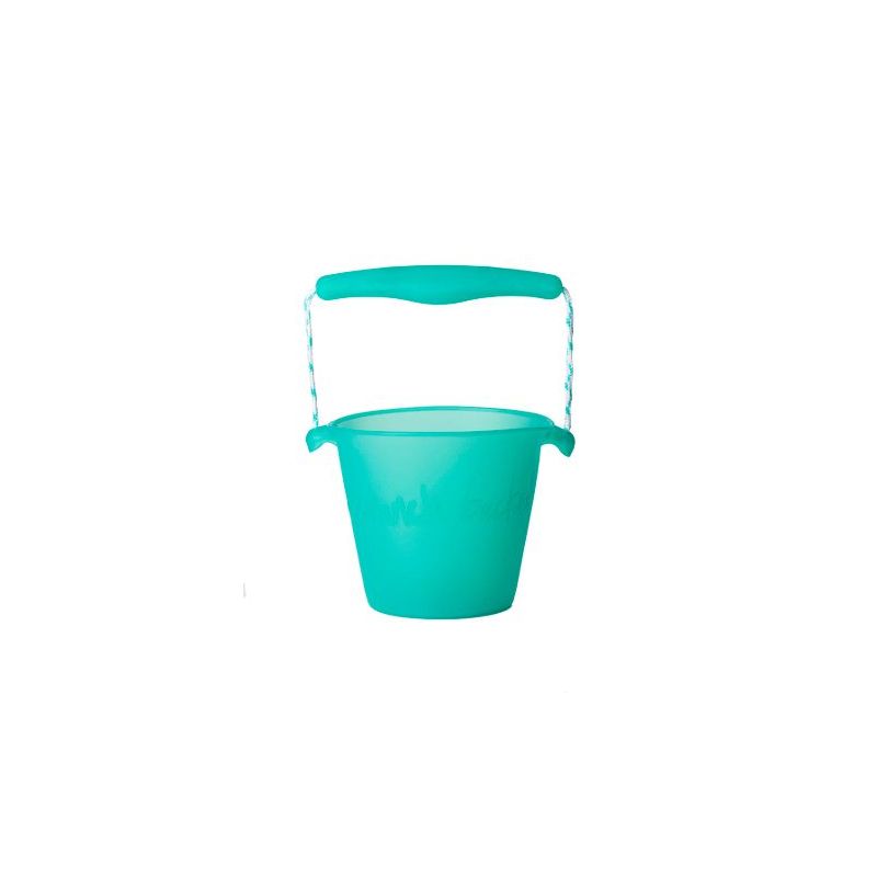 Scrunch - Bucket Faltbarer Eimer Türkis Neon Transparent