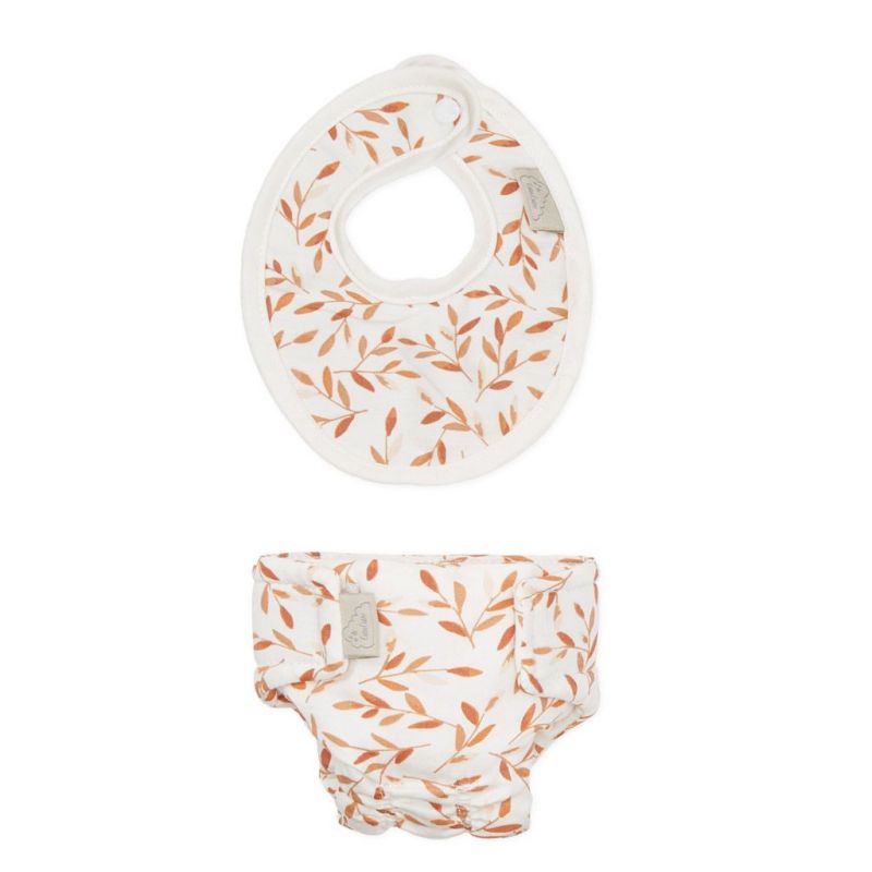 Cam Cam Copenhagen - Puppenset Windel & Lätzchen Caramel Leaves