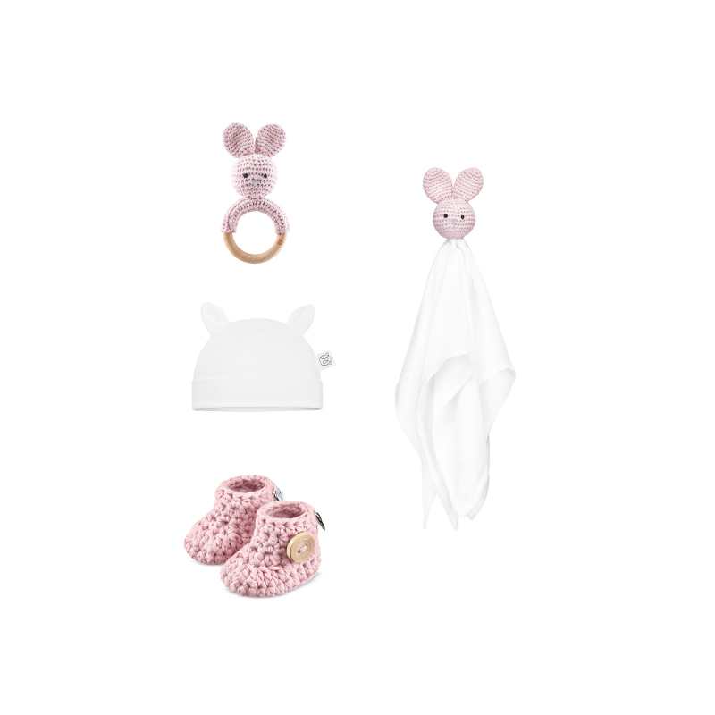 Maylily - Holz Geschenkbox gross Bunny Dusty Pink