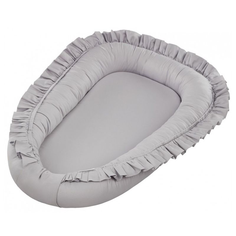 Cotton & Sweets - Babynest "Simply Glamour" grau