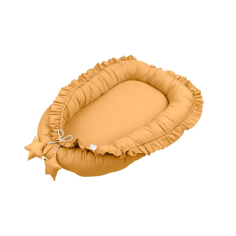 Cotton & Sweets - Babynest "Simply Glamour" Caramel Leinen