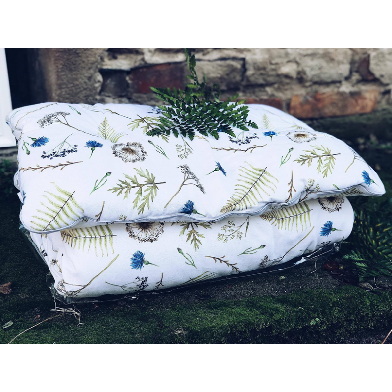 Qbana Mama - Bettdeckenset mit Kissen gefüttert "Herbal"