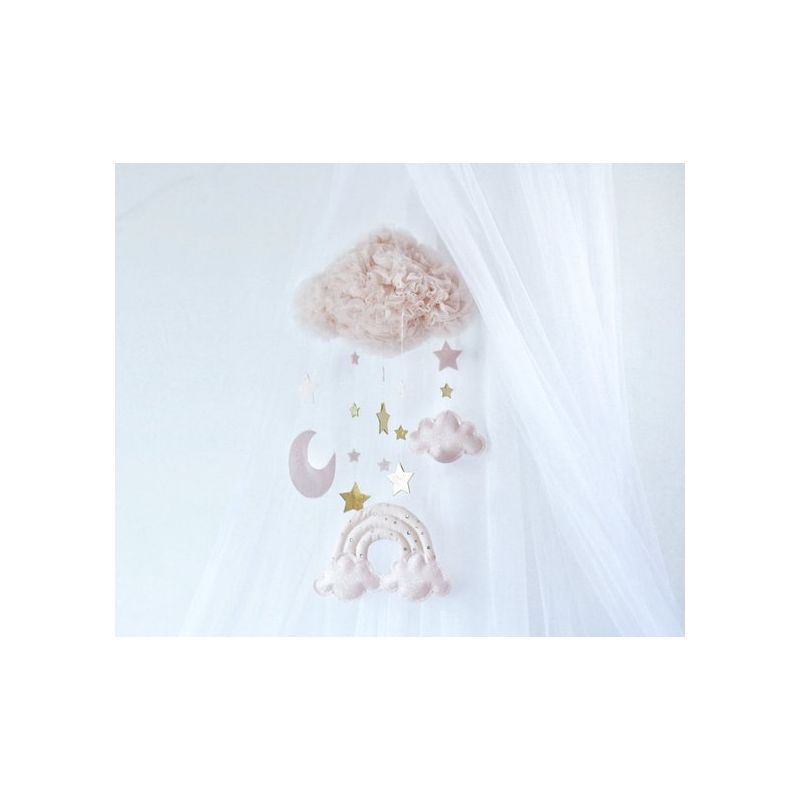 Solo un Sogno - Mobile Traumwolke mit Regenbogen Blush