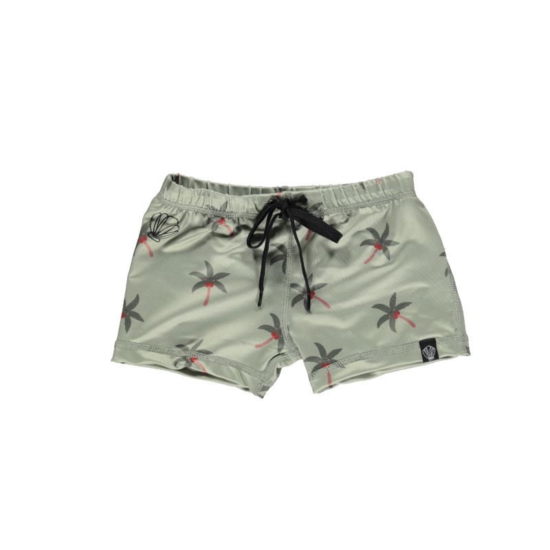 Beach & Bandits - UV Badeshorts Aloha Palm Olive