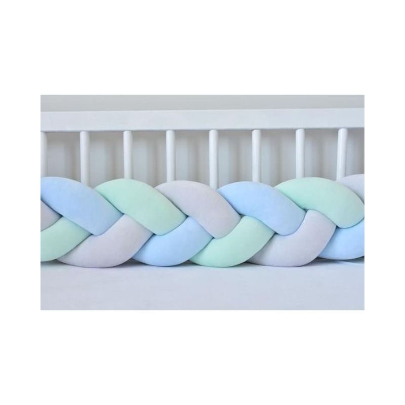 Sparrow - Bettschlange hellgrau - babyblau - mint