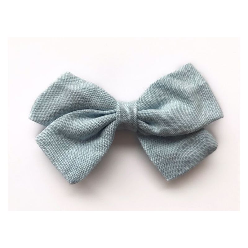 Forever Autumn - Leinen Haarclip Blue