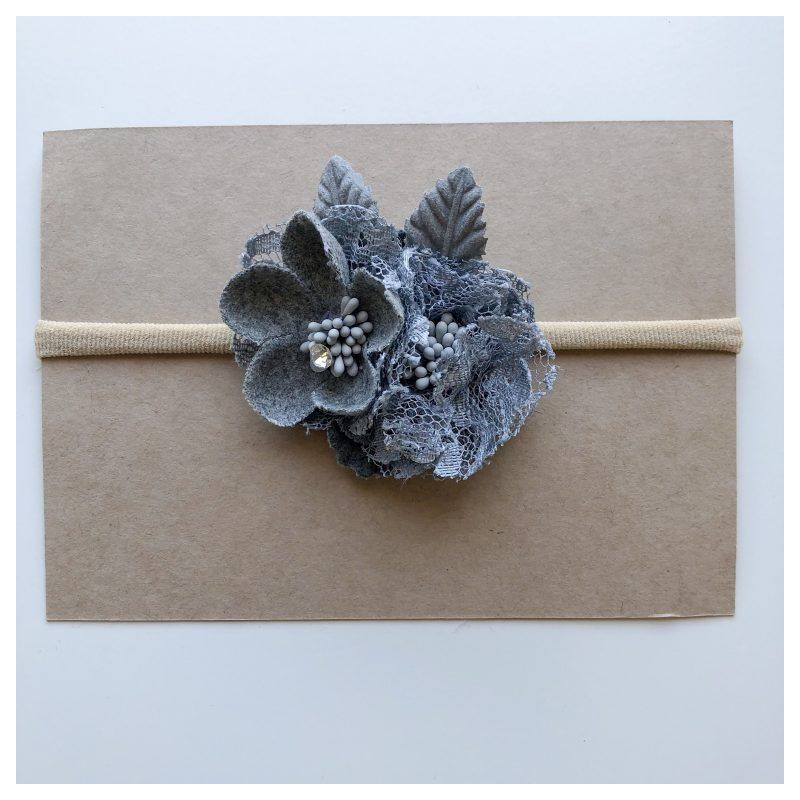 Lunas Treasure - Bluebell Lace Stirnband blau