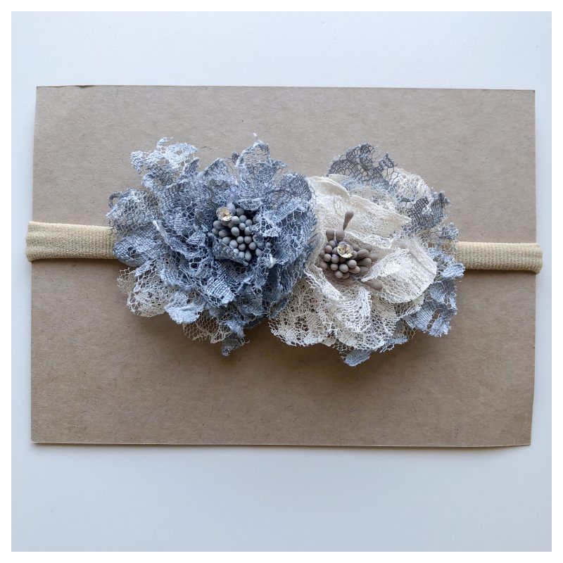 Lunas Treasure - Bluebelle big Blossom Stirnband