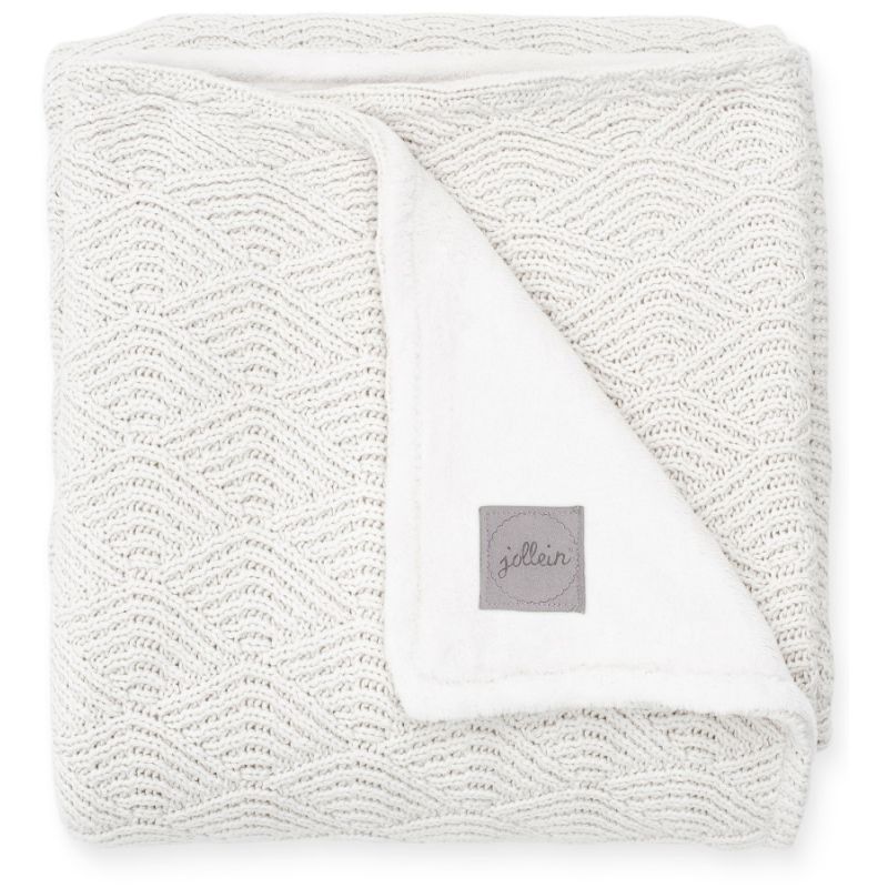 Jollein - Strickdecke River Cream White