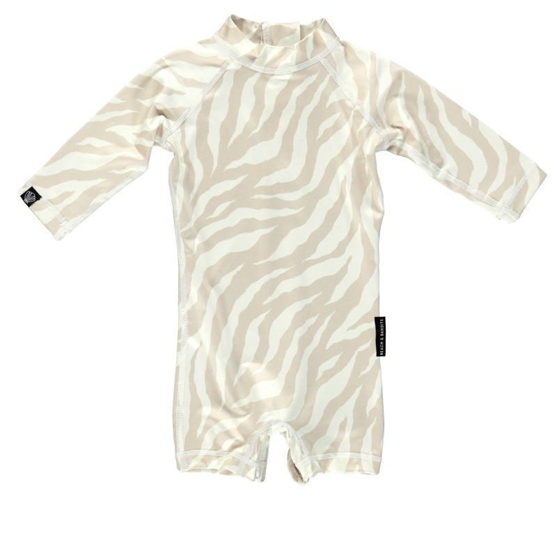 Beach & Bandits - UV Badeoverall Baby Tiger Beige