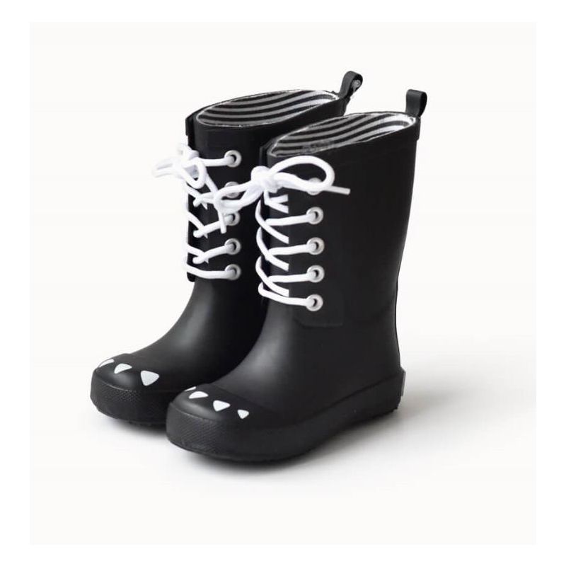 Boxbo - Regenstiefel Kerran Black geschnürt