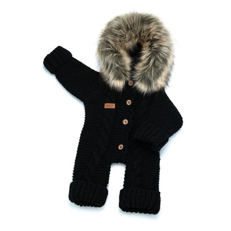 LAttante - Filz- Strick Overall Handmade Schwarz