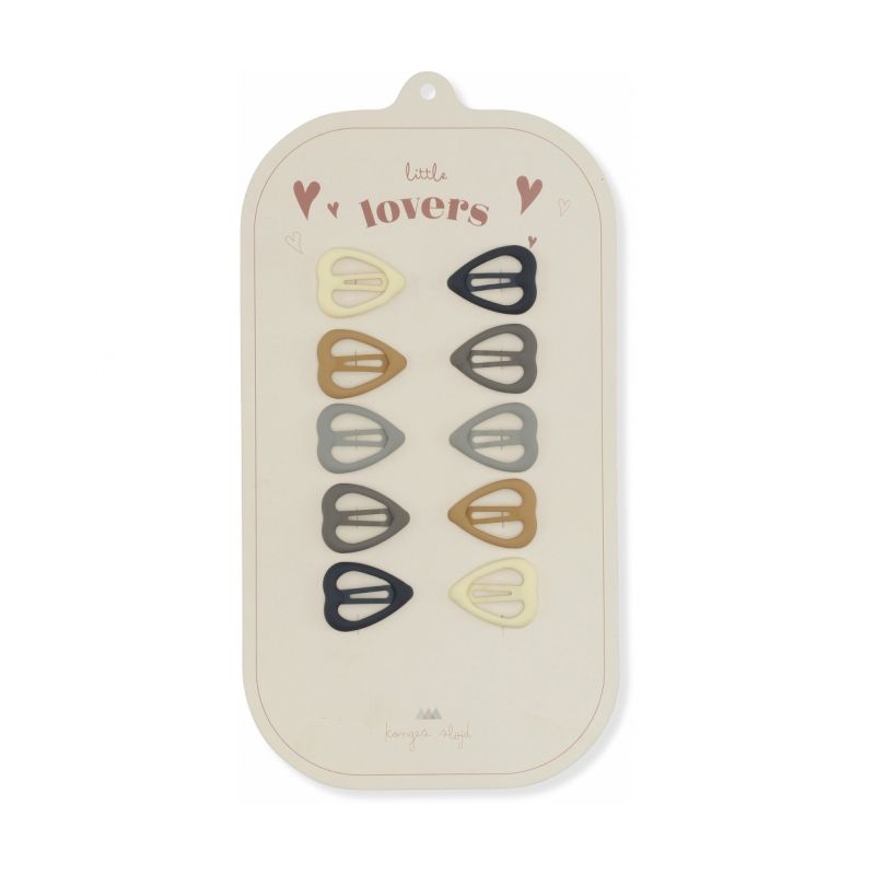 Konges Sløjd - Haarclips Herzchen Blue Shades