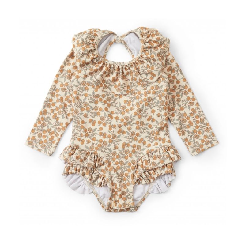 Konges Sløjd - UV Badeanzug Manuca langarm Orangery Beige