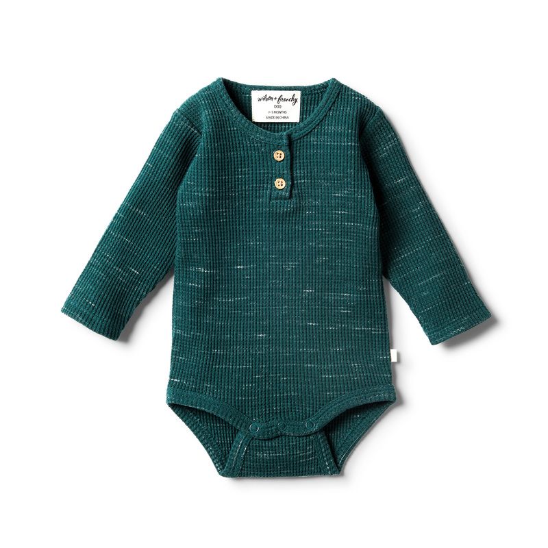 wilson & frenchy - Petrol Fern Waffel Body