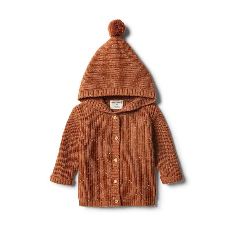 wilson & frenchy - Toasted Pecan Strick Jacke Pommel
