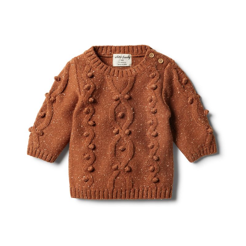 wilson & frenchy - Toasted Pecan Strick Pullover Baubles