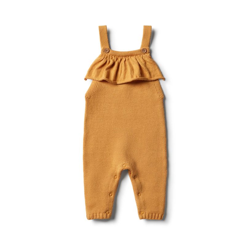 wilson & frenchy - Golden Mustard Strick Ruffle Overall