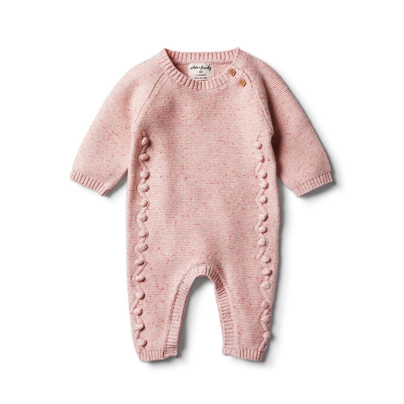 wilson & frenchy - Chilli Fleck Strick Strampler Baubles