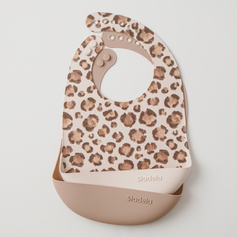 Stadela - Silikon- Lätzchen 2er Set Leo