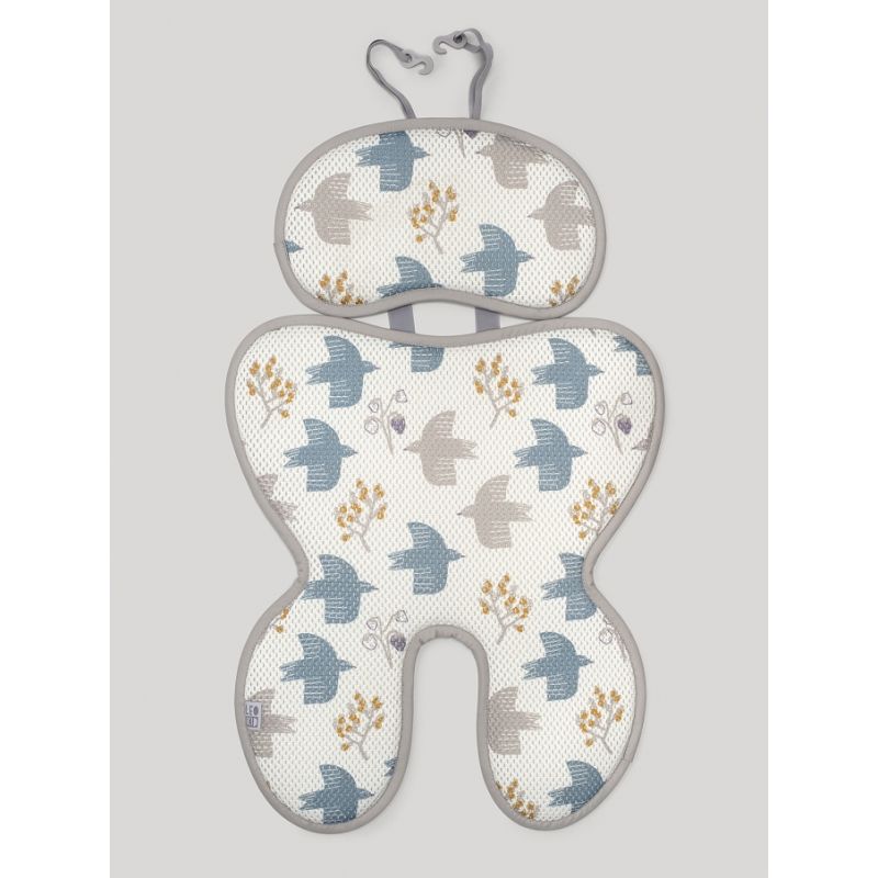 LEOKID - Anti- Schwitz 3D Einlage Kinderwagen / Autositz Sweet Tweet Kleinkind