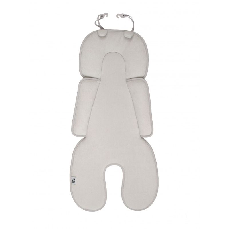 LEOKID - Anti- Schwitz 3D Einlage Kinderwagen / Autositz Grey Mist Baby