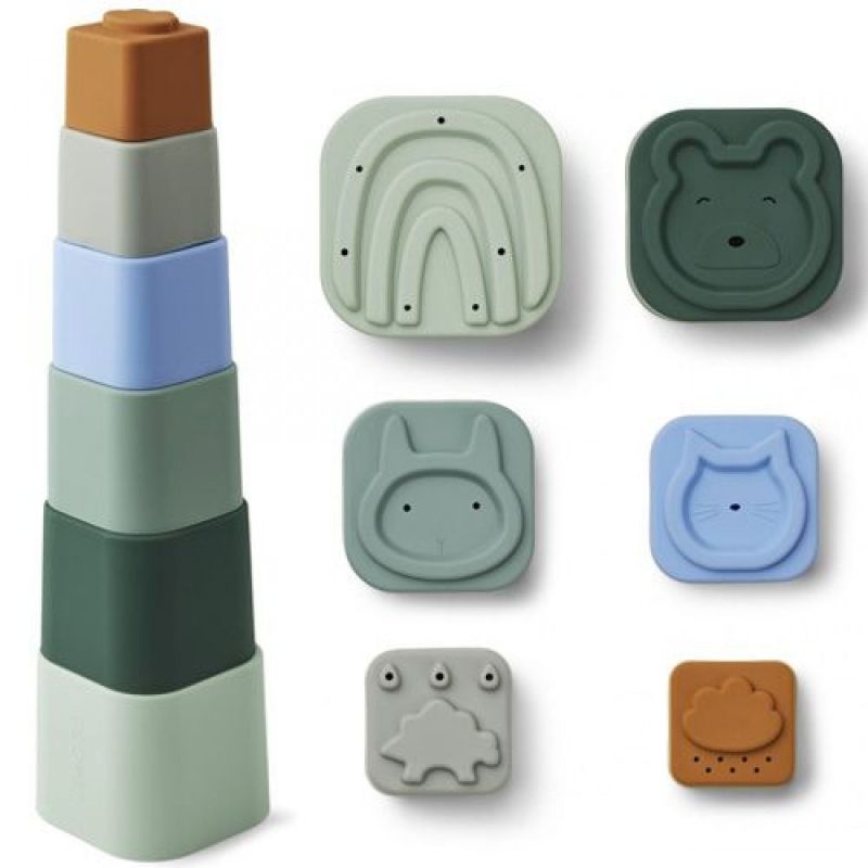 LIEWOOD - Zuzu Stapelturm Dove Blue multi Mix