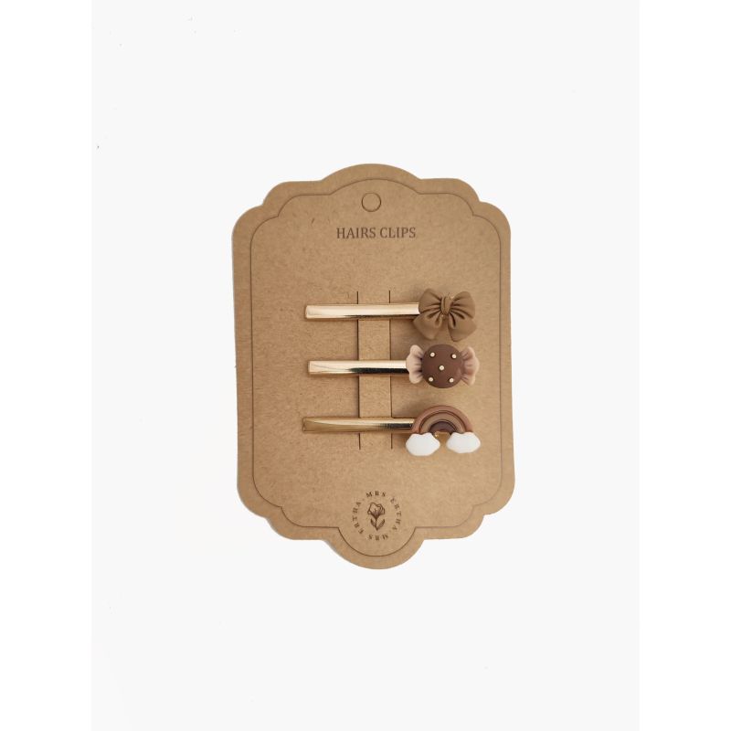 Mrs Ertha - Haarclips Bow Candy Rainbow