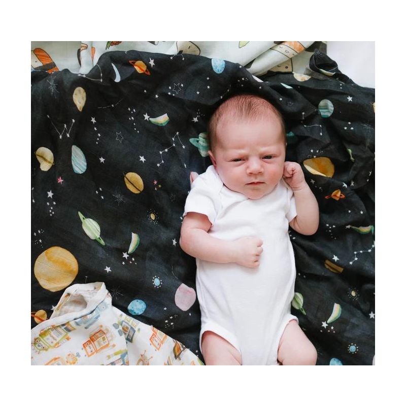 LouLou Lollipop - Muslin Swaddle Planets