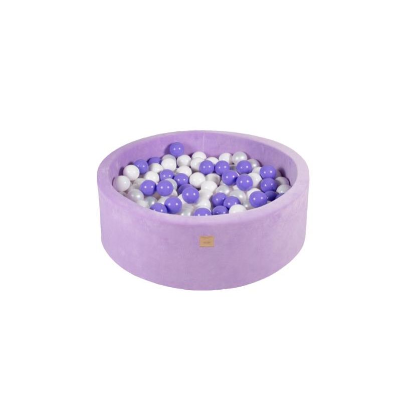 MeowBaby - Bällebad Lavender Komplettset inkl Bälle 90x90x40cm
