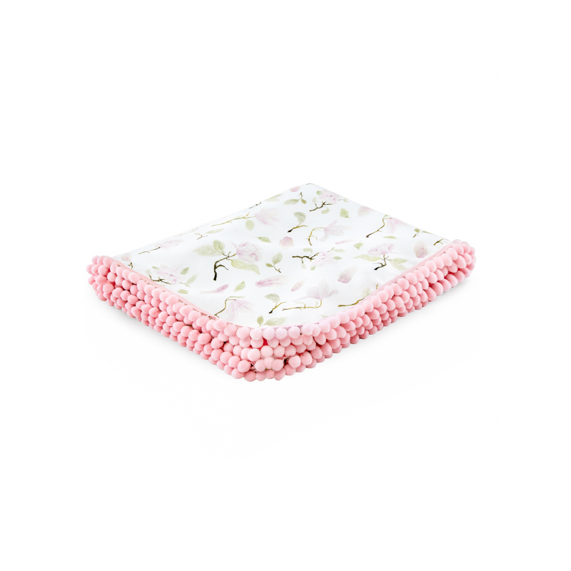 Maylily - PomPom Swaddledecke Magnolia