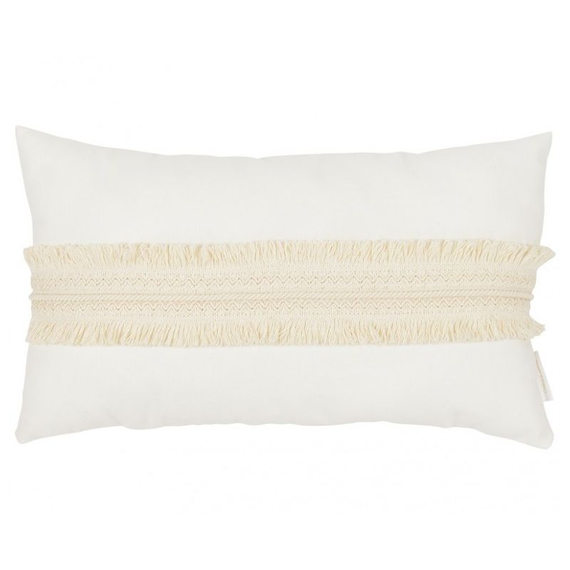 Cotton & Sweets - Boho Kissen Rechteck Fransenstickerei