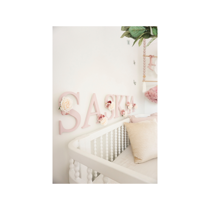 Poppet and Wildflower - Holzbuchstabe Blush rosa