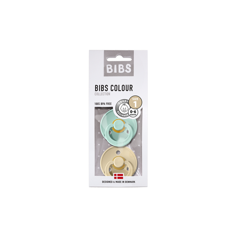 BIBS - Mint / Beige Gr. 1