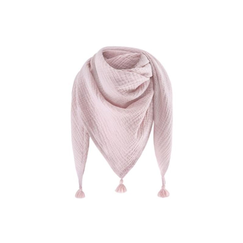 Maylily - Muslin Triangel Schal Tassel Rosa Lila