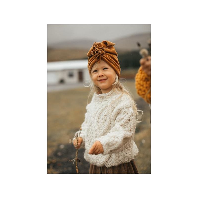 Looks by Luks -  Turban Samt Golden Ochre