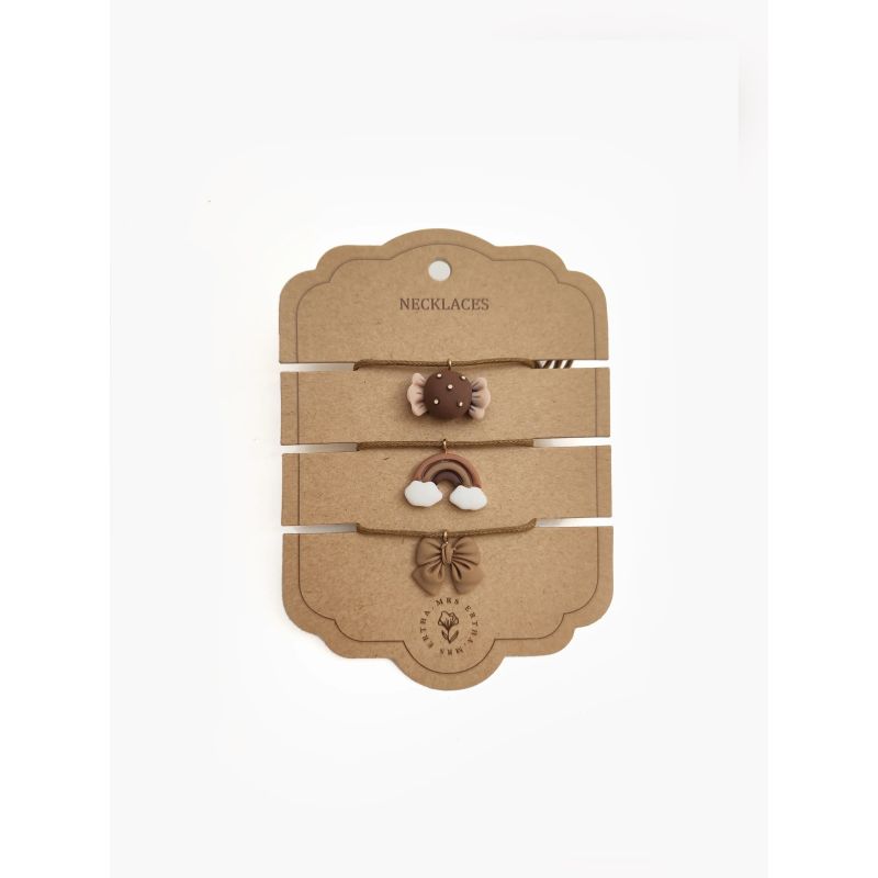 Mrs Ertha - Halskette Bow Candy Rainbow