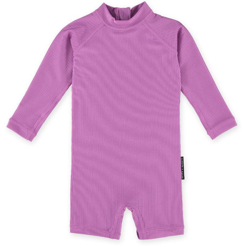 Beach & Bandits - UV Badeoverall Baby Ribbed Orchid