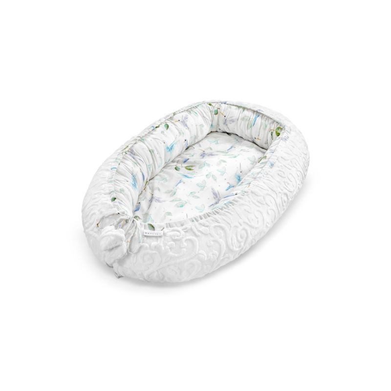 Maylily - Babynest Premium Luxe Heavenly Birds White