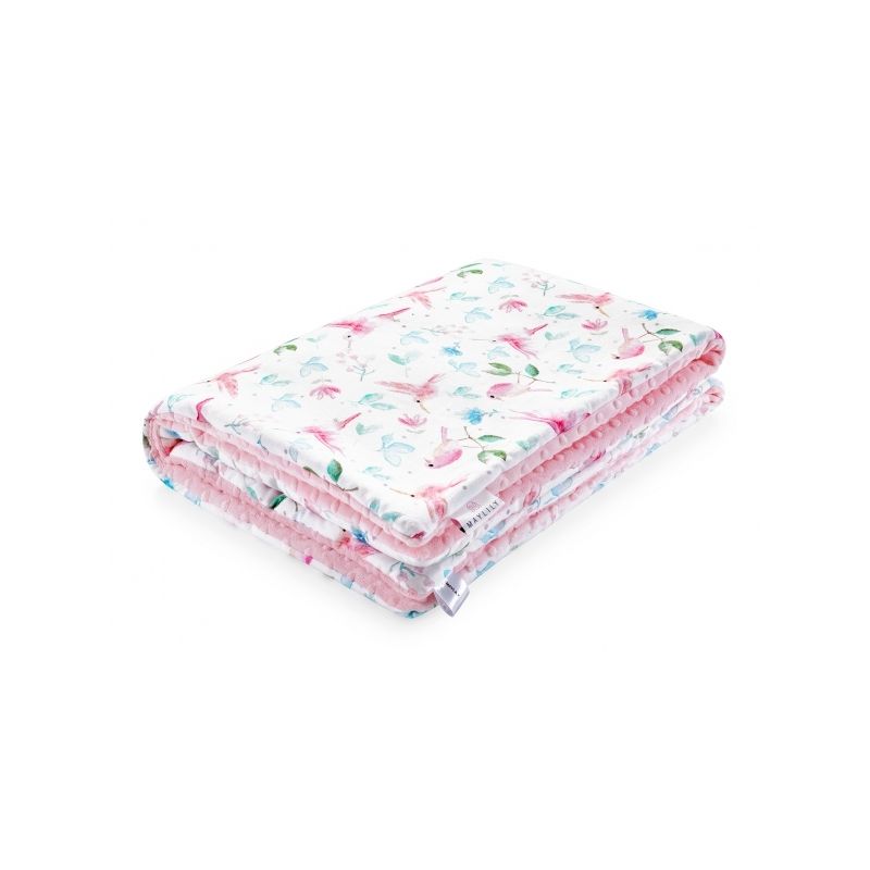 Maylily - Decke Paradise Birds blush XL gefüttert