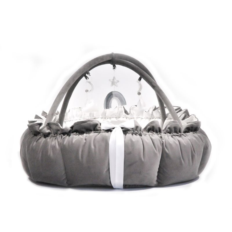 Lilac Sunday - Babyinsel rund 2 in 1 Olivia grau, Spielzeug grau