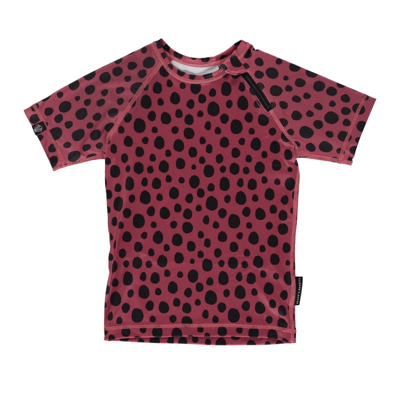 Beach & Bandits - UV Badeshirt Red Velvet Punkte