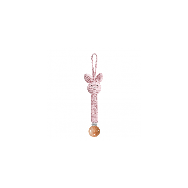 Maylily - Schnuller- Clip Bunny Pink