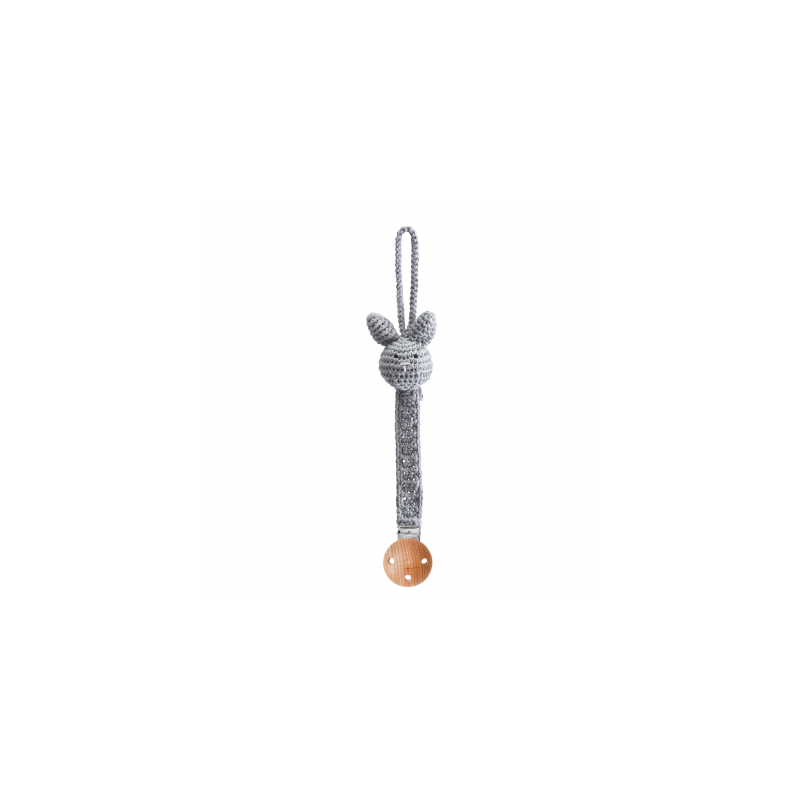 Maylily - Schnuller- Clip Bunny Grau
